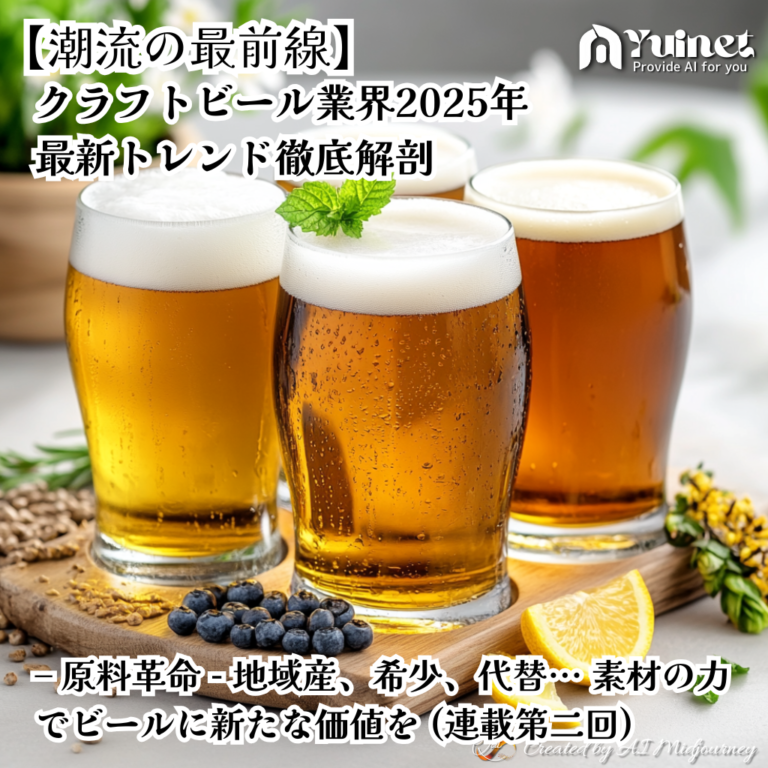 【潮流の最前線】クラフトビール業界2024年最新トレンド徹底解剖 – 第二回：原料革命 – 地域産、希少、代替… 素材の力でビールに新たな価値を