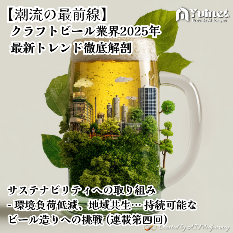 【潮流の最前線】クラフトビール業界2025年最新トレンド徹底解剖 – 第四回：サステナビリティへの取り組み – 環境負荷低減、地域共生… 持続可能なビール造りへの挑戦