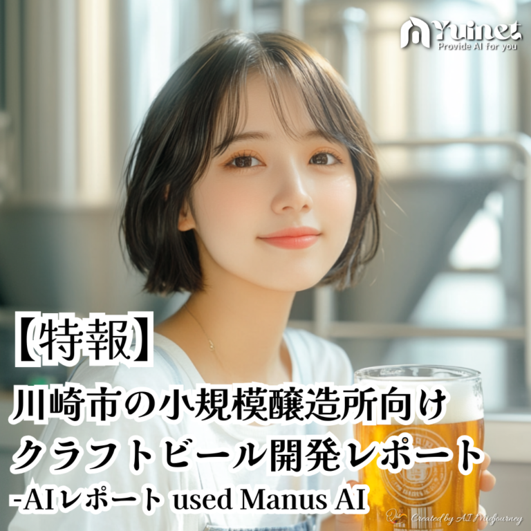【特報】川崎市の小規模醸造所向けクラフトビール開発レポート -AIレポート used Manus AI
