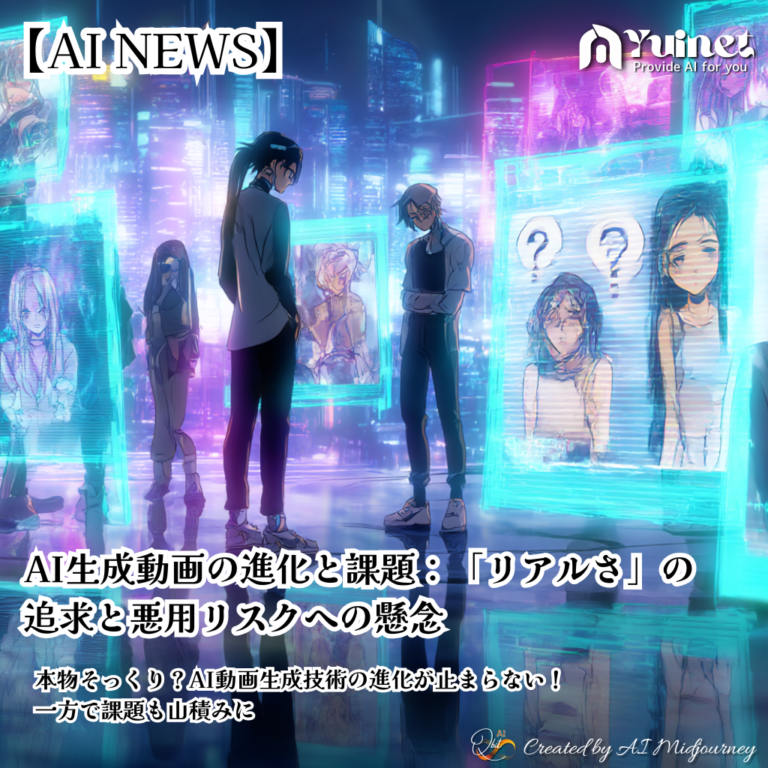 AI生成動画の進化と課題：「リアルさ」の追求と悪用リスクへの懸念