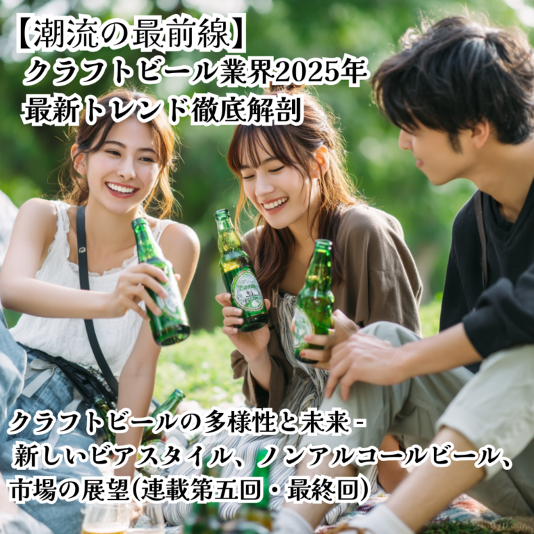 【潮流の最前線】クラフトビール業界2024年最新トレンド徹底解剖 – 第五回（最終回）：クラフトビールの多様性と未来 – 新しいビアスタイル、ノンアルコールビール、市場の展望